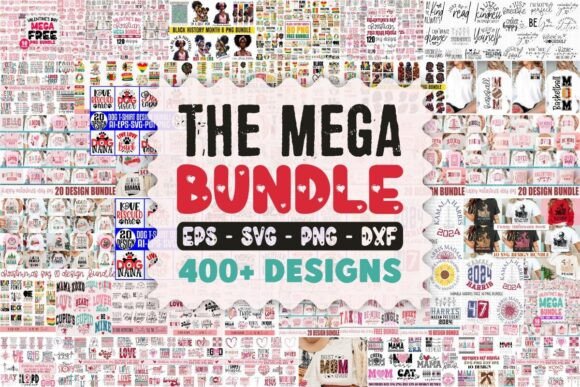 Download The Big SVG T-Shirt Design Mega Bundle - Mega bundle Collection