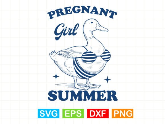 Download Pregnant Girl Summer SVG,Duck Svg - Pregnant Collection