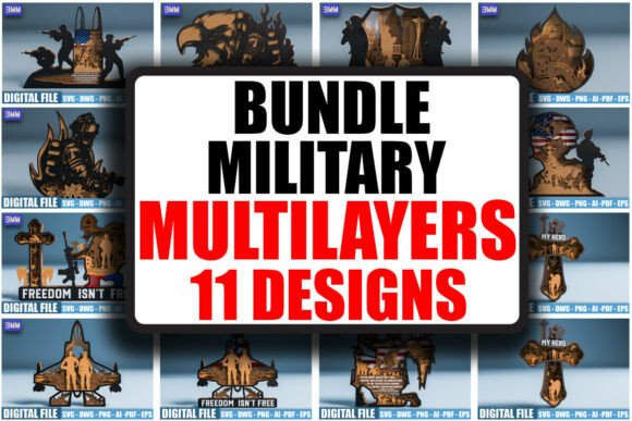 Download 3D Military MEGA Bundle SVG DXF - Mega bundle Collection