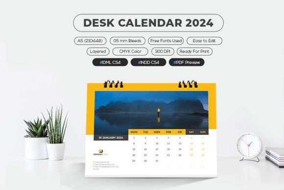 Download Printable Calendar 2024 - Premium Resources