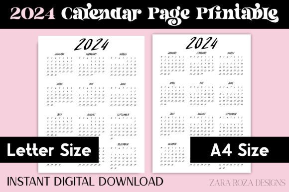 Download 2024 Vintage Yearly Printable Calendar - Printable calendar Collection