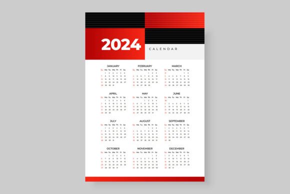 Download 2024 Printable Calendar Design - Premium Resources