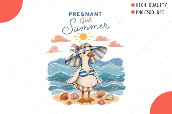 Download Pregnant Beach Goose Girl Summer PNG - Pregnant Collection