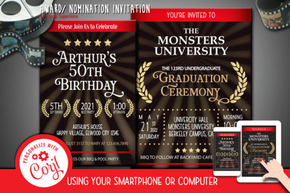 Download Award Invitation Digital Template File - Digital template Collection